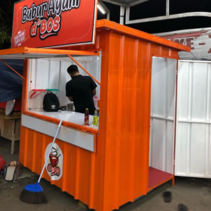 Booth Kuliner Murah Lengkap Meja & Penyimpanan